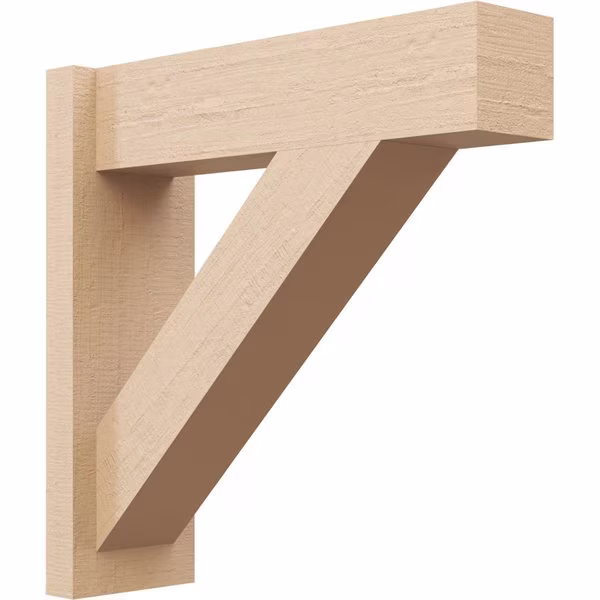 7 1/2-in W x 16-in D x 16-in H Trad Block Rough Cedar Woodgrain TimberThane Outlooker, Primed Tan
